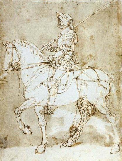 Albrecht Durer Knight on Horseback